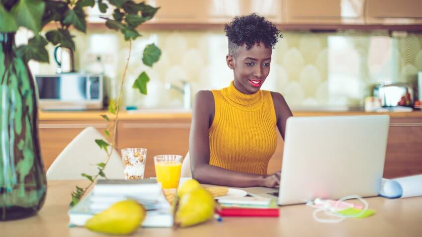 working at home