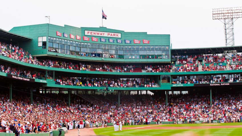 Boston - August 8: The oldest MLB ballpark currently in use, historic Fenway Park, home of the Boston Red Sox on August 8, 2011 in Boston, Massachusetts.