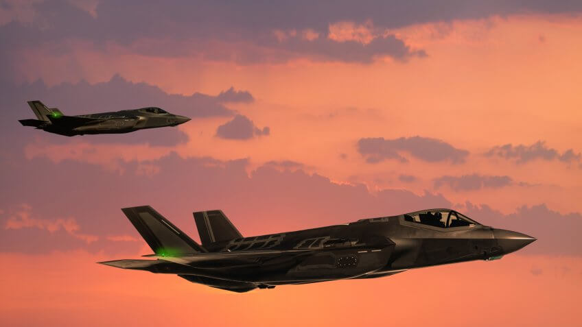 F-35 Fighter Jets in flight