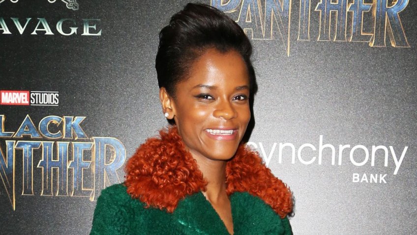 Mandatory Credit: Photo by Abel Fermin/REX/Shutterstock (9375914f)Letitia WrightThe Cinema Society with Ravage Wines and Synchrony host a screening of Marvel Studios' 'Black Panther', New York, USA - 13 Feb 2018.