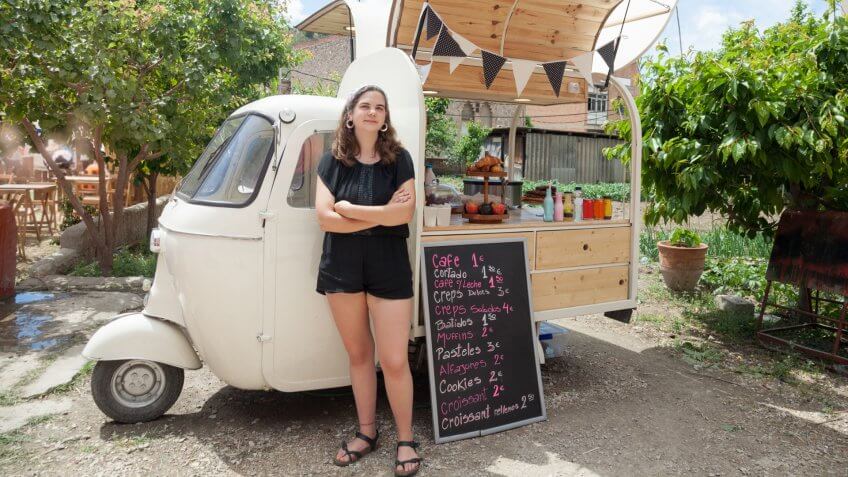 Small scooter food truck