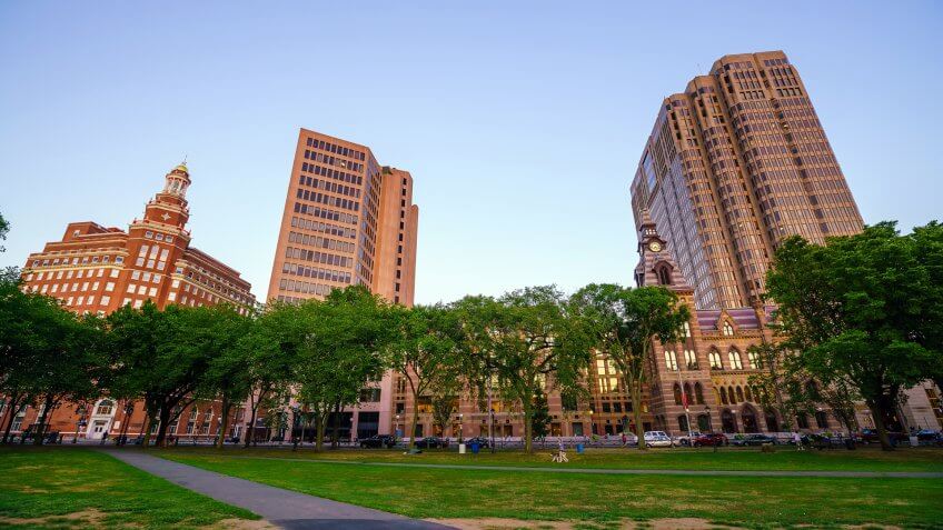 Cities, Connecticut, downtown, hotels