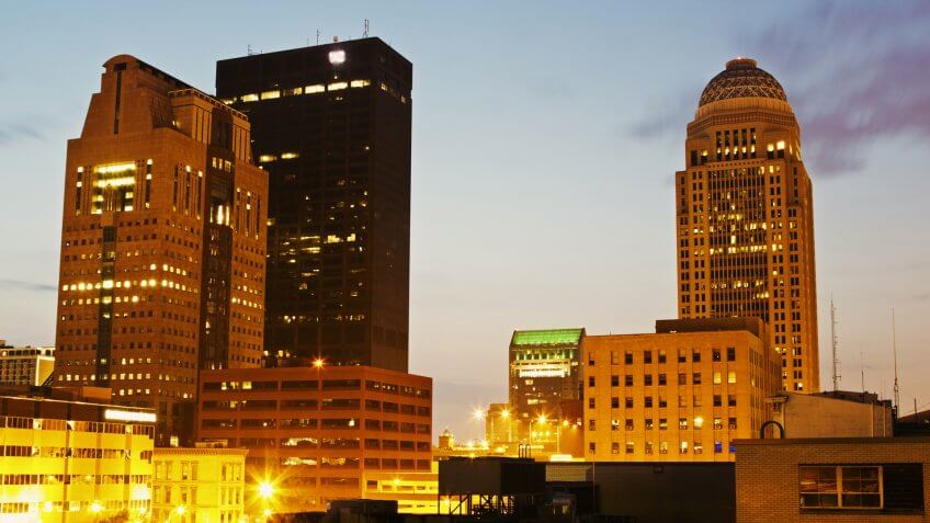Cities, Kentucky, downtown, hotels