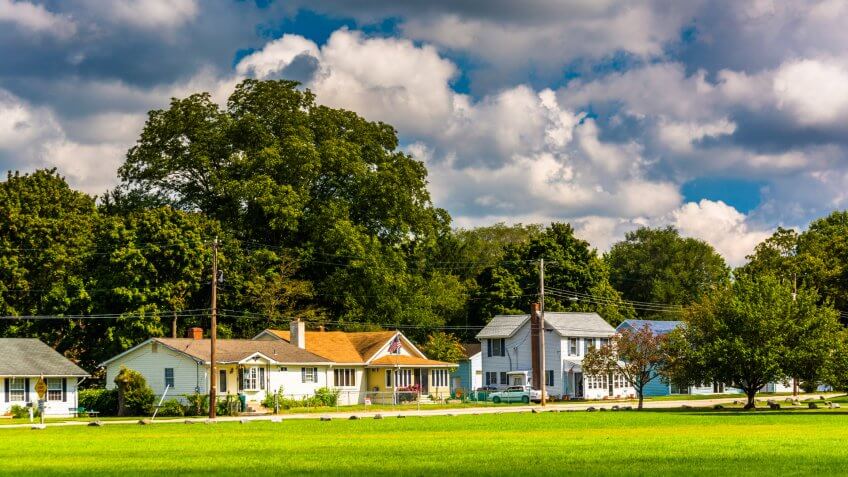 Houses in North East, Maryland.