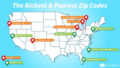 Here Are the Richest and Poorest Zip Codes in America | GOBankingRates
