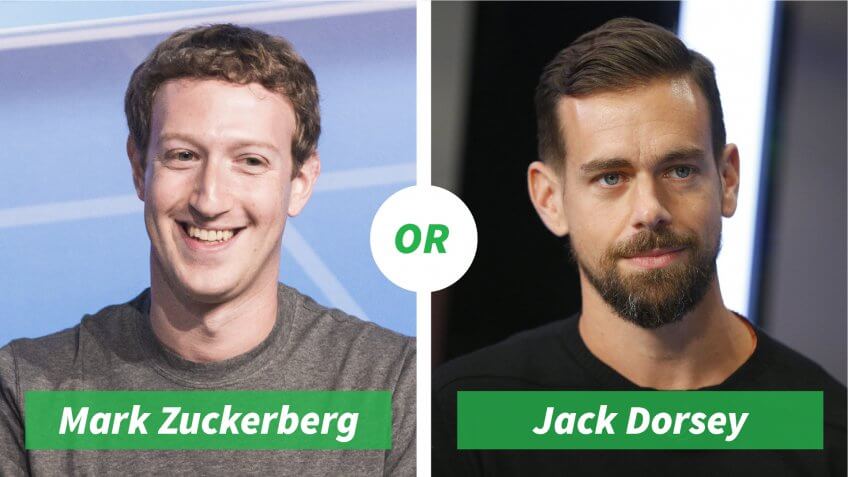 Mark Zuckerberg vs. Jack Dorsey
