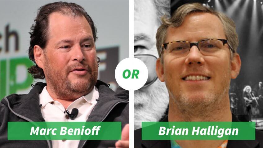 Marc Benioff vs. Brian Halligan
