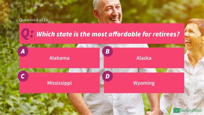 Which state is the most affordable for retirees?