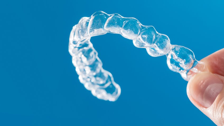 Inivisalign braces or aligner.