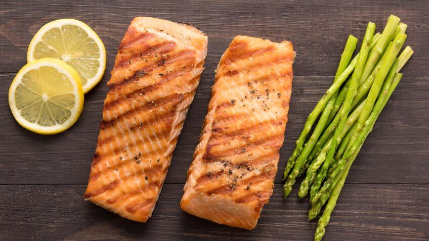 grilled salmon, salmon