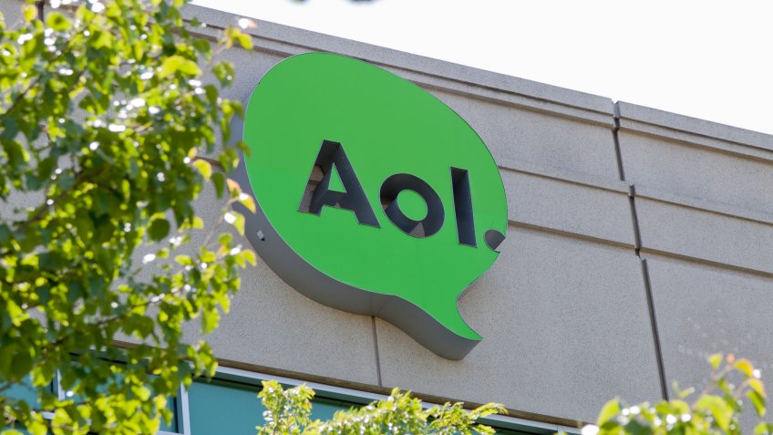 Palo Alto, USA - May 4, 2012: AOL's West Coast Headquarters opened in 2011 at 395 Page Mill Road.