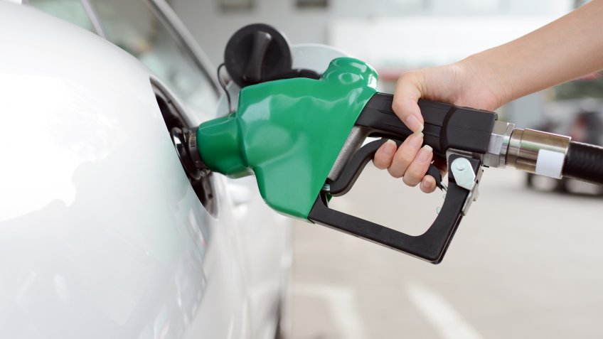 Refueling at Gas Station