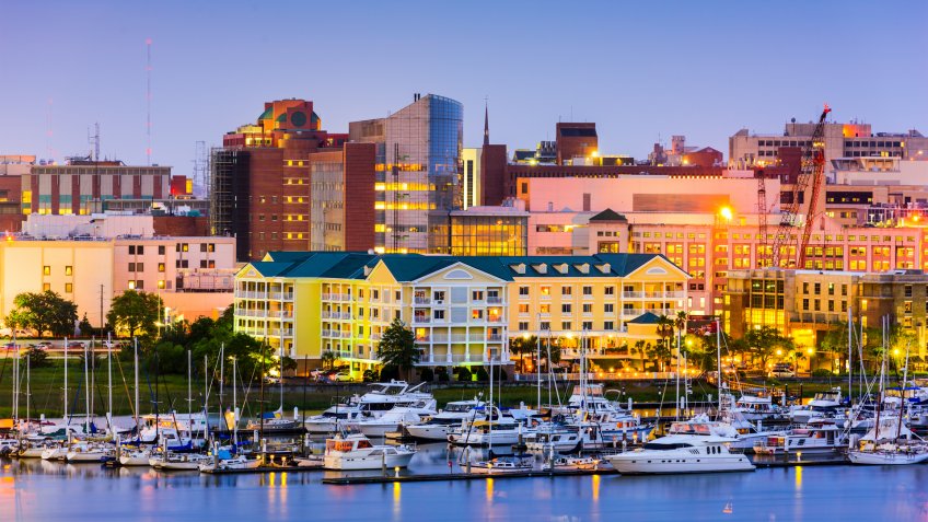 Cities, South Carolina, downtown, hotels