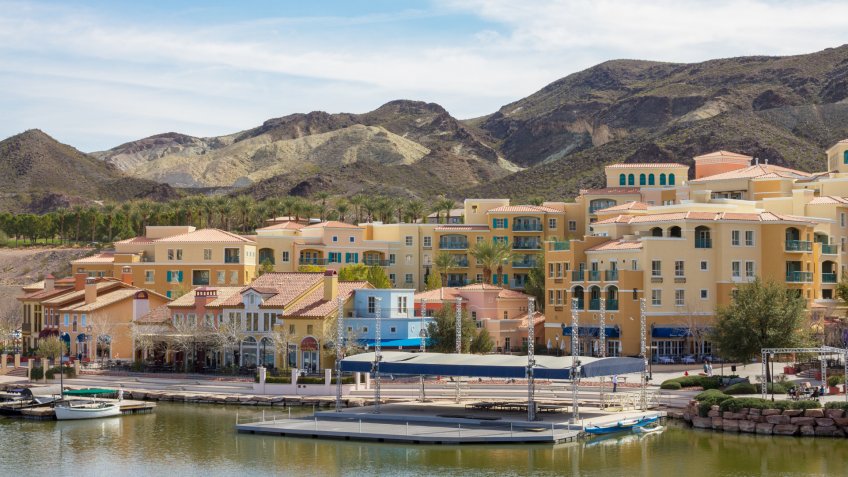 Henderson, USA - February 11, 2014: A photo of Lake Las Vegas.