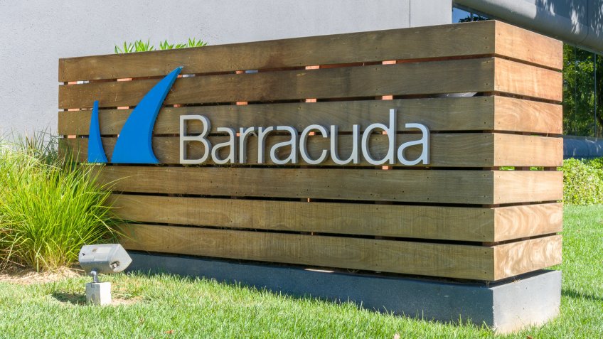 LOS GATOS, CA/USA - JULY 29, 2017: Barracuda Networks headquarters and logo.