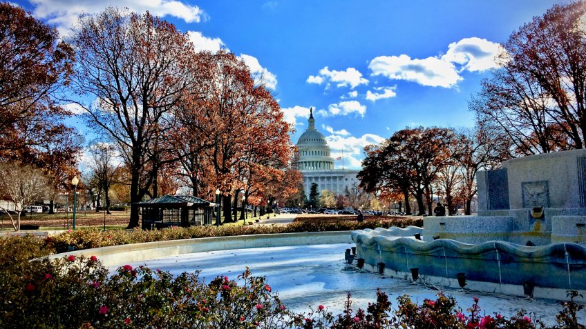 Capitol Hill dome in the fall