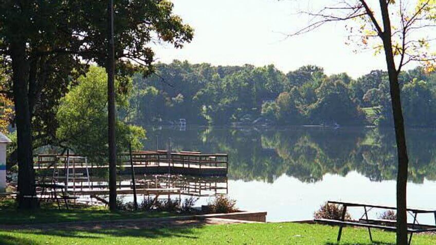 St Olaf Lake Beach New Richland Minnesota