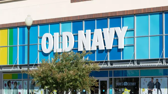 SACRAMENTO, USA - SEPTEMBER 23:  Old Navy store on September 23, 2013 in Sacramento, California.