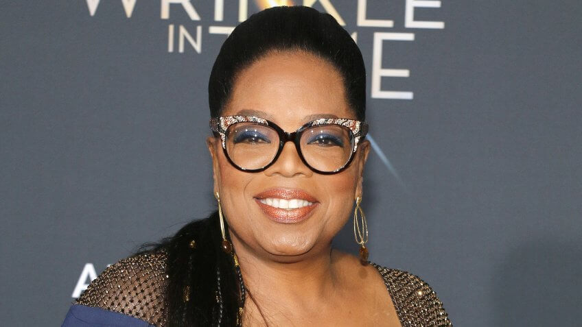 Oprah Winfrey at the Los Angeles premiere of 'A Wrinkle In Time' held at the El Capitan Theater in Hollywood, USA on February 26, 2018.