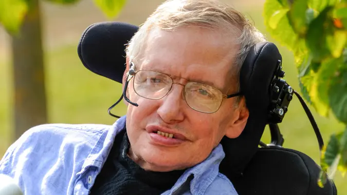 Mandatory Credit: Photo by Geoff Robinson Photography/REX/Shutterstock (9458753b)Professor Stephen Hawking in Cambridge.