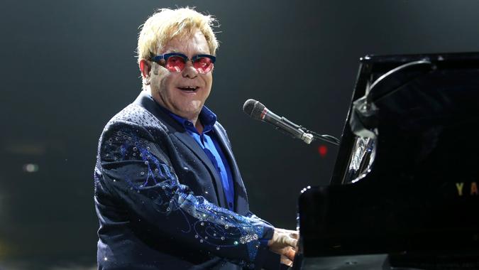 NEW YORK - DEC 3: Sir Elton John performs in concert at Madison Square Garden on December 3, 2013 in New York City.