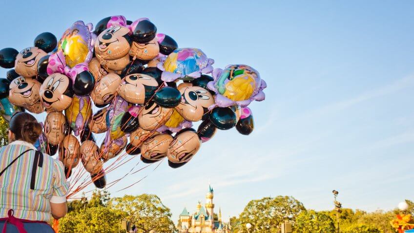 Mickey Mouse themed balloons