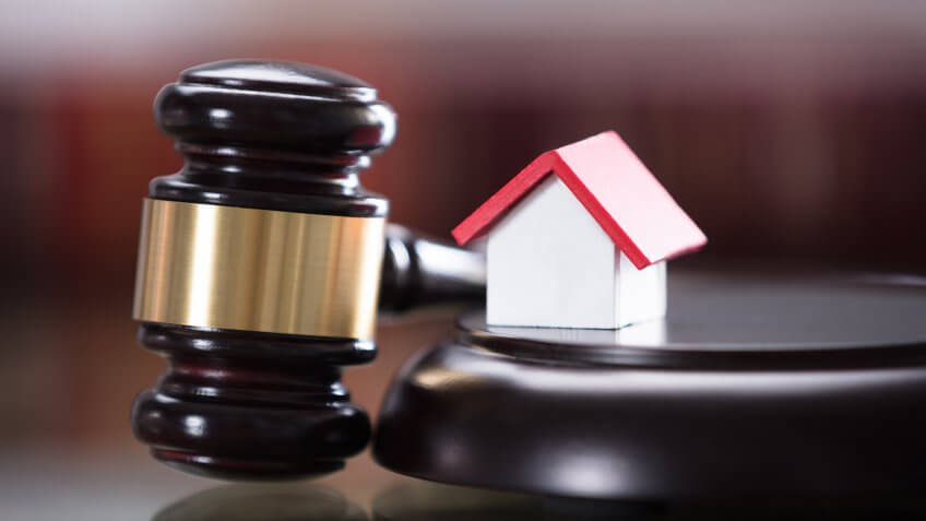 Gavel With Small House Model