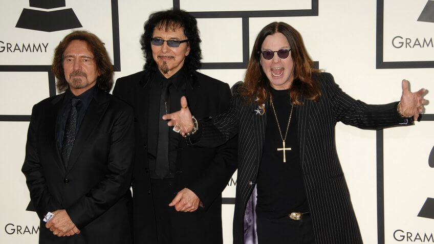 LOS ANGELES - JAN 26: Black Sabbath, Ozzy Osbourne arrives at the 56th Annual Grammy Awards Arrivals on January 26, 2014 in Los Angeles, CA.