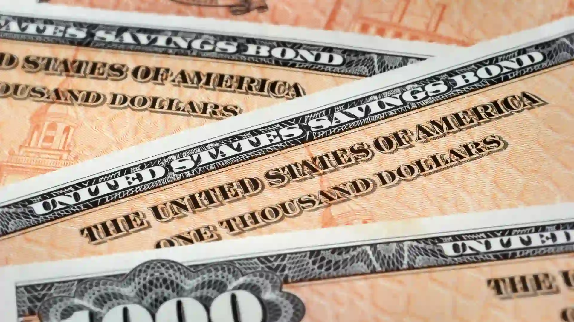 close up of United States Savings Bond