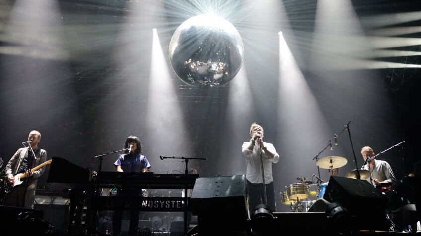 BARCELONA - JUN 2: LCD Soundsystem (band) perform in concert at Primavera Sound 2016 Festival on June 2, 2016 in Barcelona, Spain.