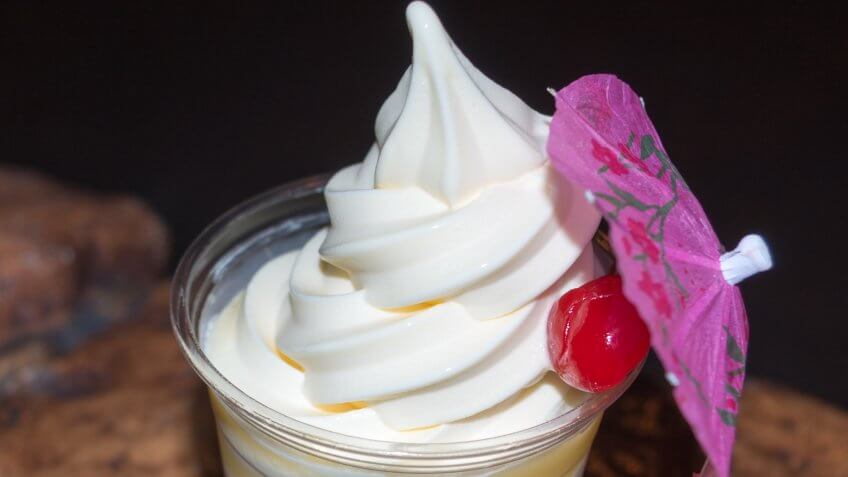 Dole Whip float at Disneyland.