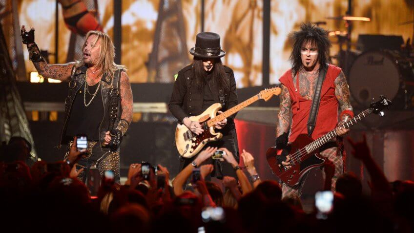 Photo by Powers Imagery/Invision/AP/REX/Shutterstock Motley Crue performs at the iHeartRadio Music Festival at the MGM Grand Garden Arena on in Las Vegas, NevadaiHeartRadio Music Festival - Day 1, Las Vegas, USA.