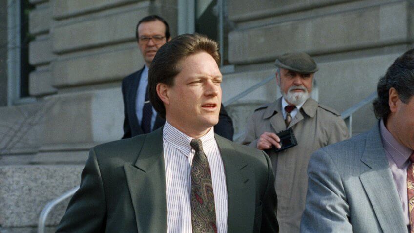 Mandatory Credit: Photo by Barry Sweet/AP/REX/Shutterstock (6583643a)New York Yankees relief pitcher Steve Howe, at left, leaves federal court in Missoula, Montana, after pleading not guilty to misdemeanor drug charges.