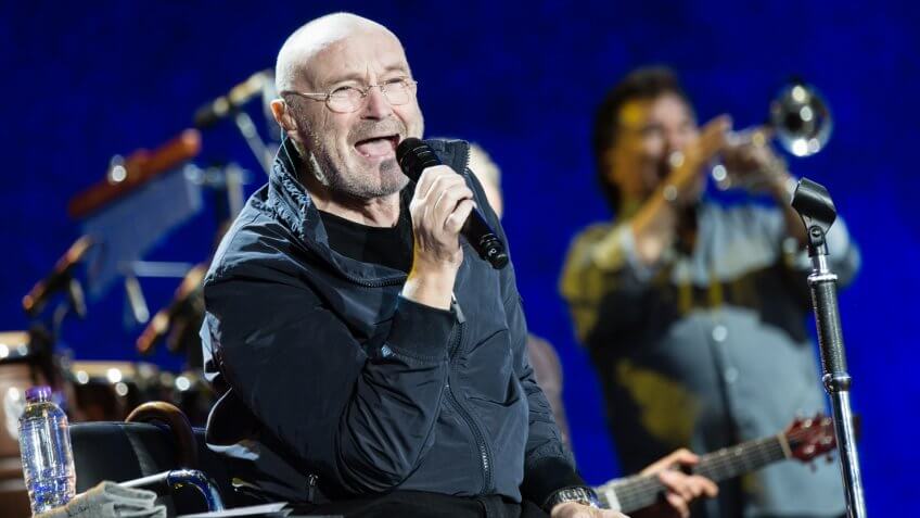 Photo by Richard Isaac/REX/Shutterstock Phil Collins performingBritish Summer Time Festival, Hyde Park, London, UK - 30 Jun 2017.