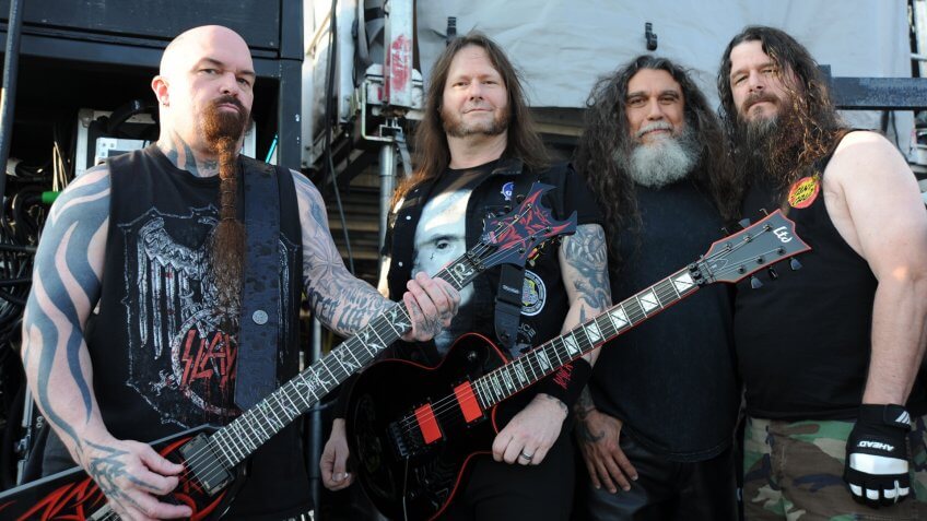 Photo by MediaPunch/REX/Shutterstock SlayerChicago Open Air Festival, USA - 16 Jul 2017.