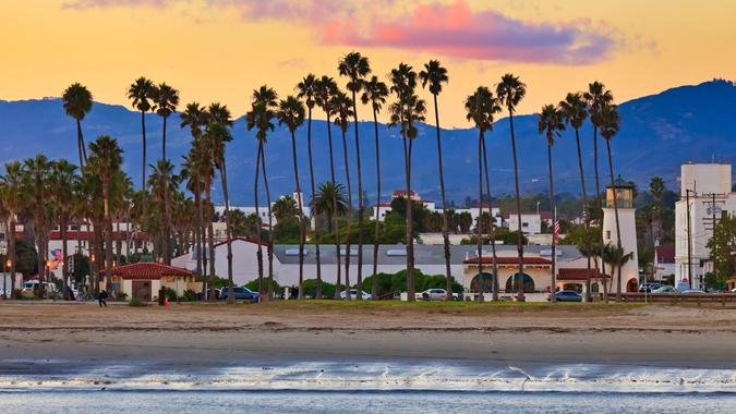 View on Santa Barbara from the pier.