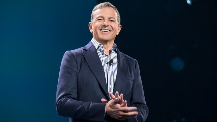 Bob Iger presenting at D23 EXPO, the ultimate Disney fan event, brings together all the past, present and future of Disney entertainment under one roof