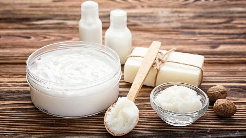 shea butter in jar