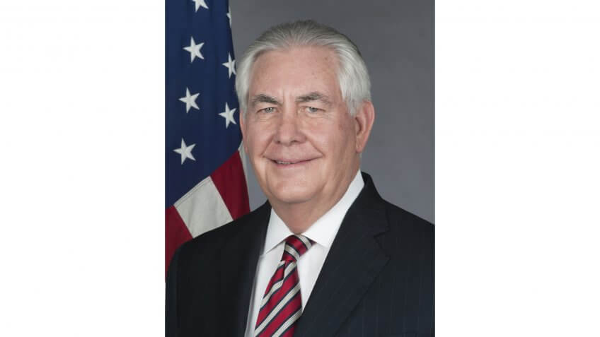 Official portrait of Secretary of State Rex W. Tillerson