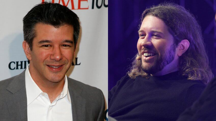 Travis Kalanick and Garrett Camp