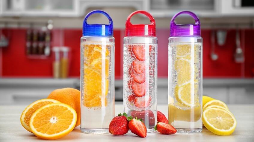 Fruit infused water for flavor