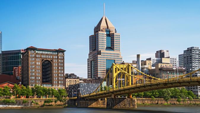 View of Downtown Pittsburgh.