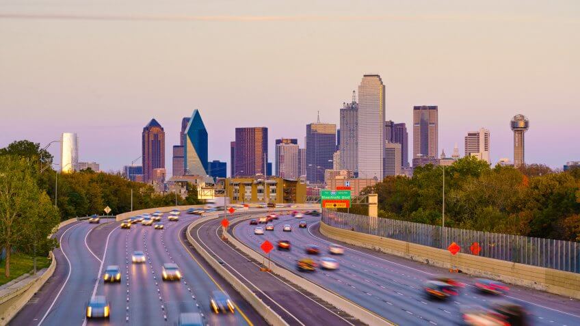 Dallas Texas cars driving