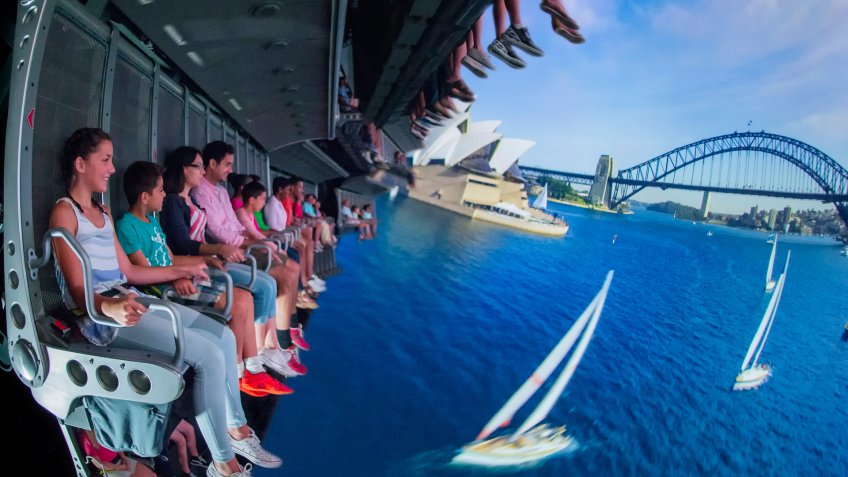 The Soarin' Around the World attraction takes guests on an exhilarating "flight" above spectacular global landscapes and man-made wonders