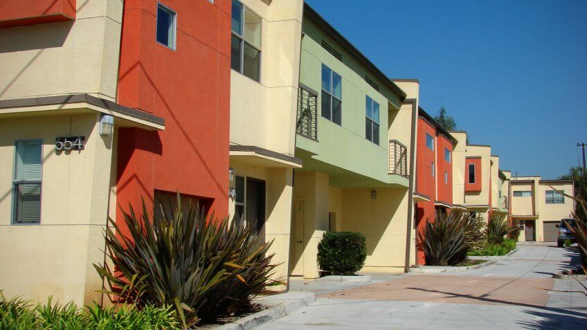 colorful apartment building