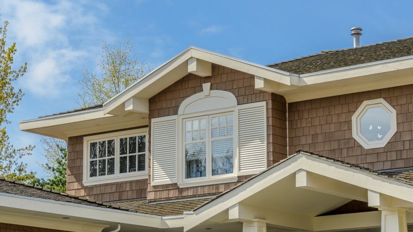 roof of the house with nice window