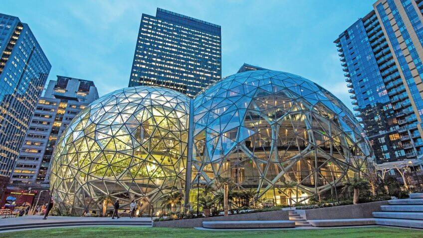 Amazon Headquarters in Seattle, washington