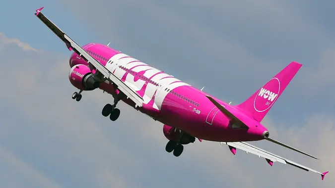 WOW airline in the sky