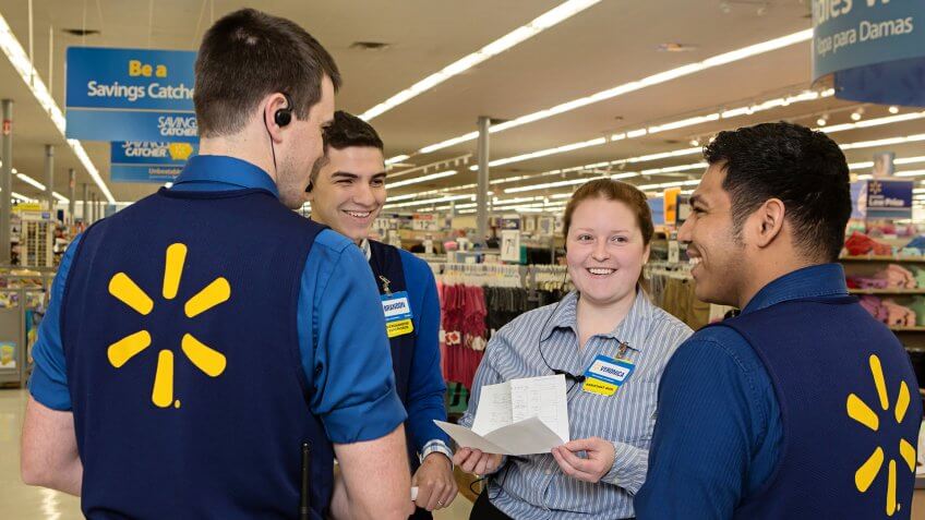 Walmart employees.