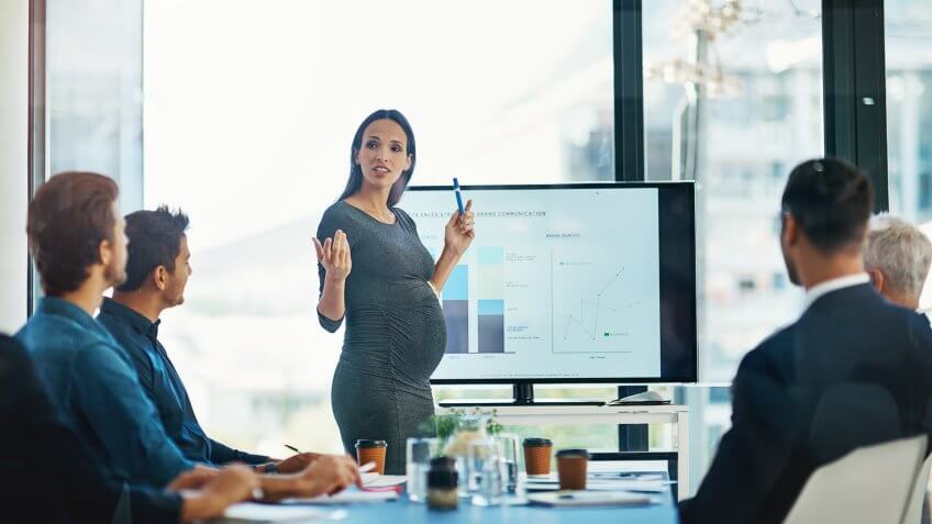 pregnant businesswoman